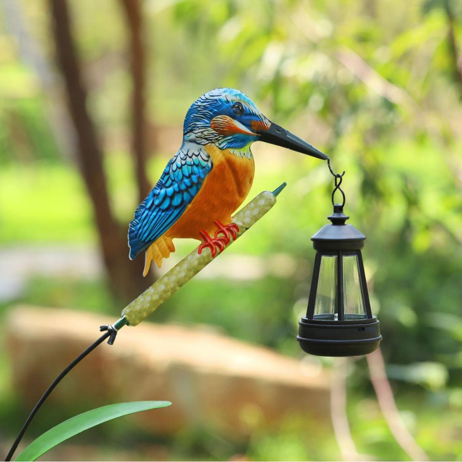 Solar Path Light - Solar Powered Kingfisher Light Garden Statue