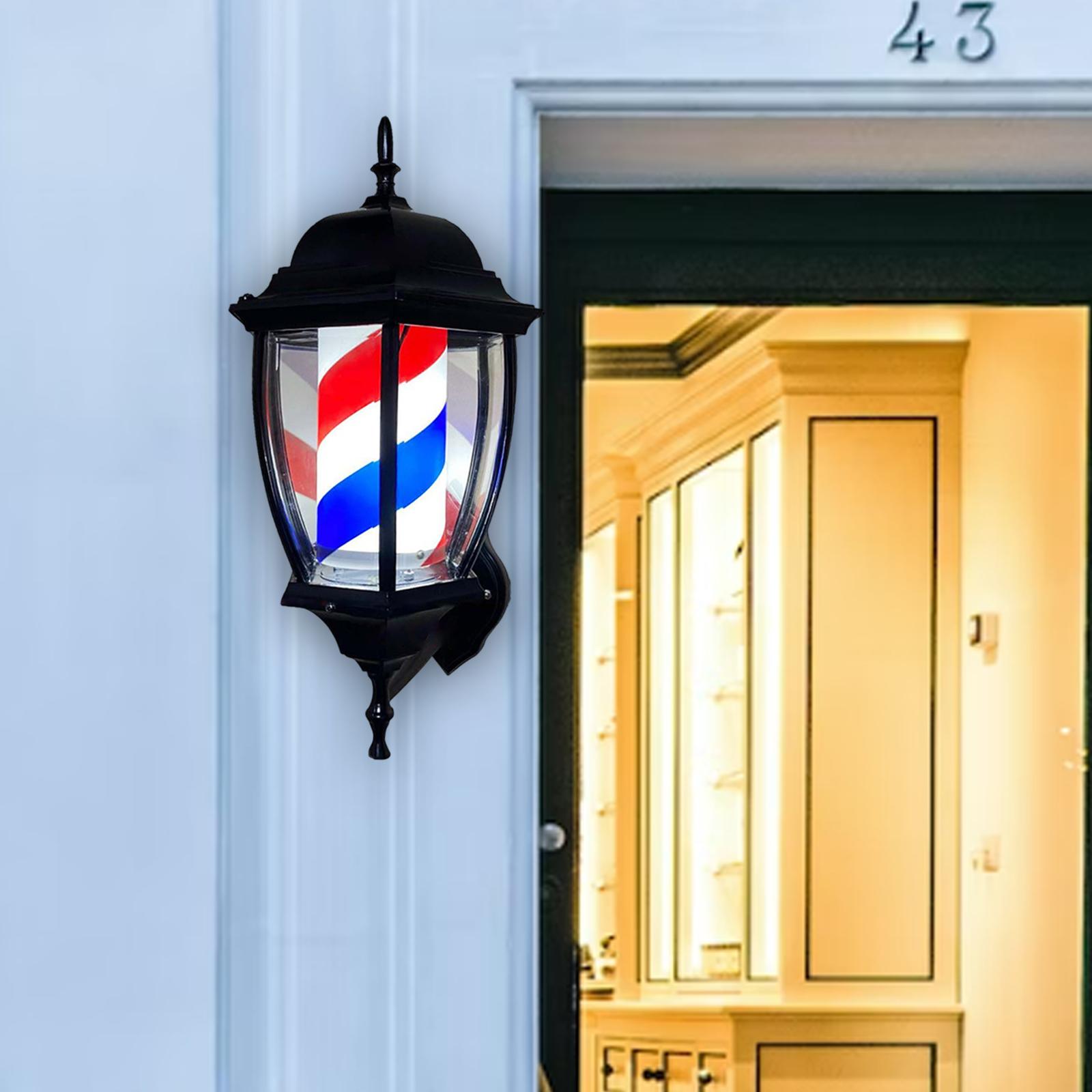 Outdoor Lighting With Outlet - Barber Pole Light Rotating Lighting Outdoor