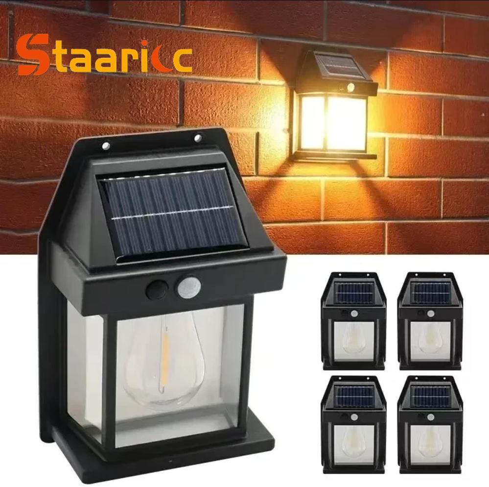 Outdoor Lighting Experts - Outdoor Solar Tungsten Wall Light with