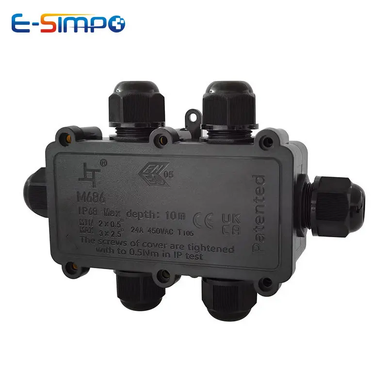 Outdoor Lighting Wire Connectors - 6Way 1IN5Out IP68 Dưới Nước Dây