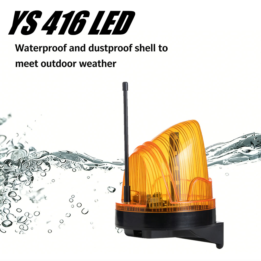 Outdoor Lighting With Outlet - Universal 12V/220V LED Strobe Warning Light