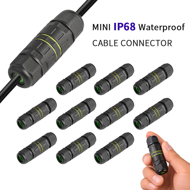 Outdoor Lighting Wire Connectors - IP68 Mini Waterproof Inline Cable Connector