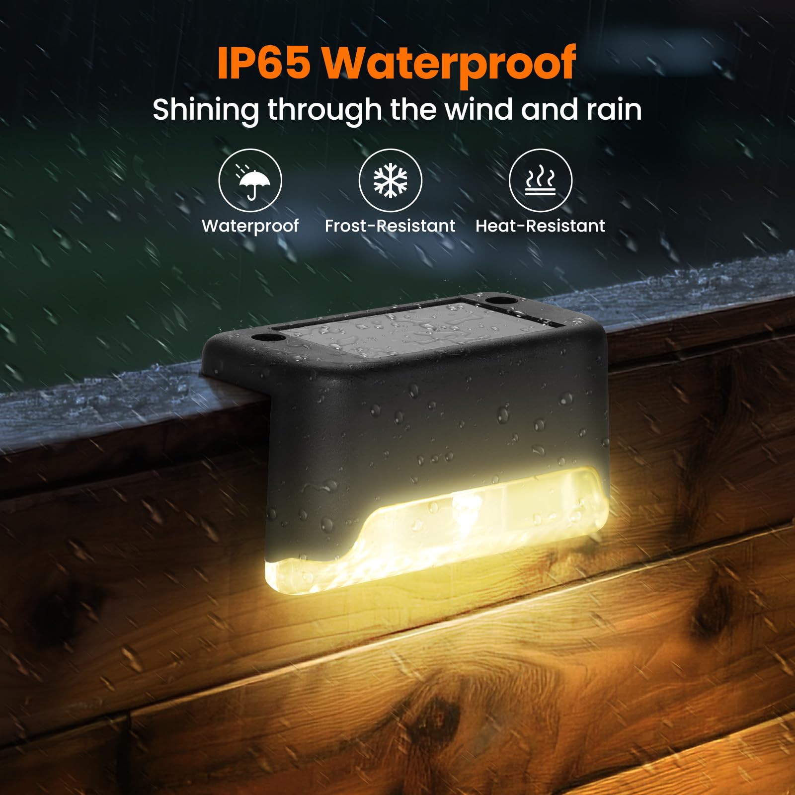 Solar Deck Lights, 8 Pack LED  - đánh giá và giá Deck Step Light