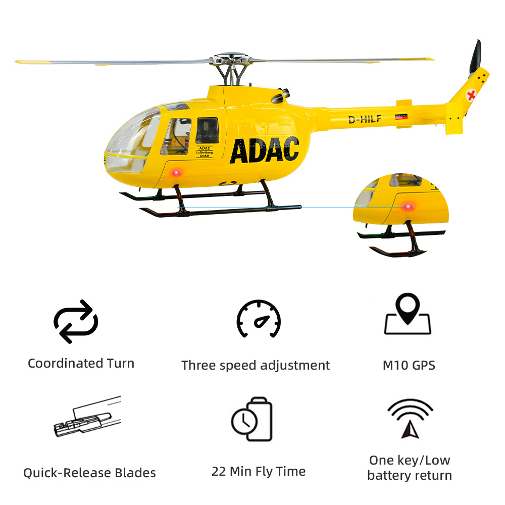 FLY WING BO105 Scale Helicopte - đánh giá và giá Outdoor Lighting Experts