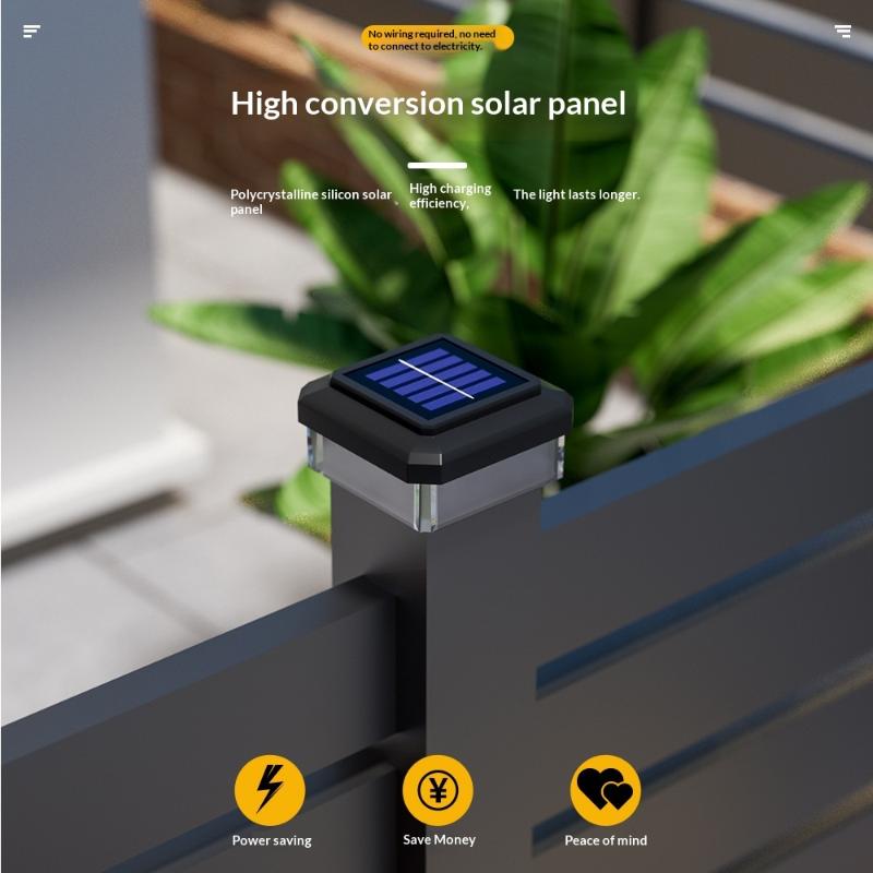 1Pcs IP65 Waterproof Solar Fen - đánh giá và giá Post Cap Light