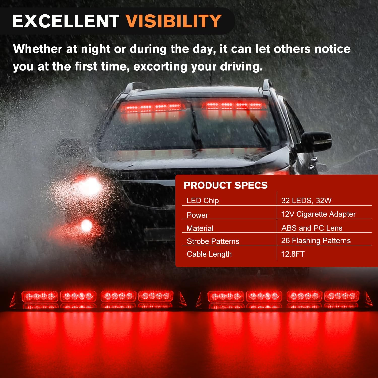 Nilight 32LED Emergency Dash S - đánh giá và giá Deck Step Light