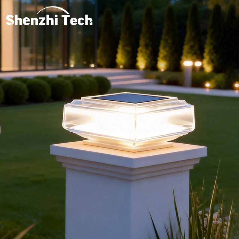 Modern Transparent Solar Post  - đánh giá và giá Post Cap Light