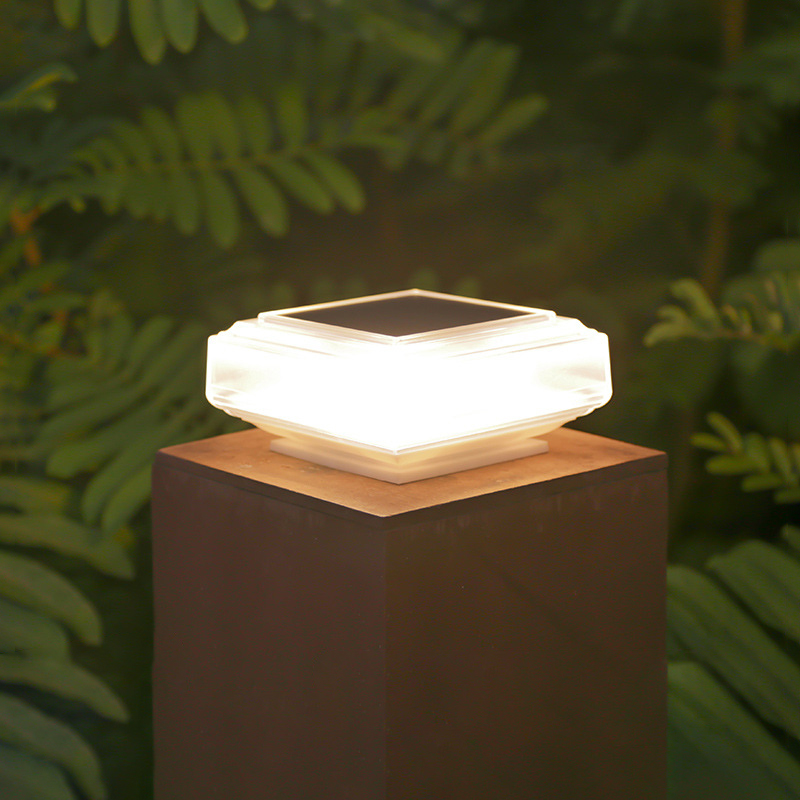 Modern Transparent Solar Post  - đánh giá và giá Post Cap Light