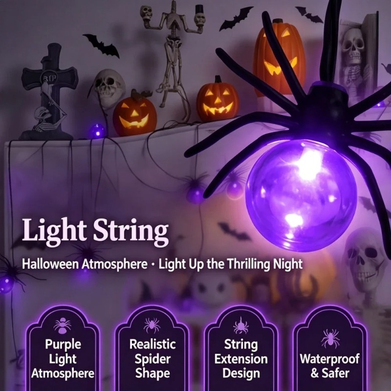 Battery Powered Spider LED Str - đánh giá và giá Outdoor Lighting Decoration