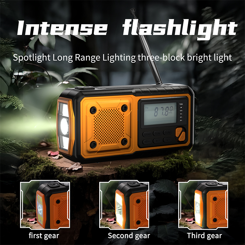 SY-376 Solar and Hand Crank Po - đánh giá và giá Outdoor Lighting Unit
