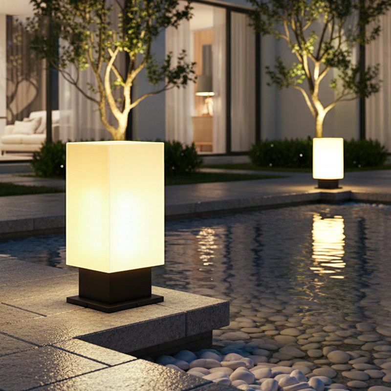 Luminous floor lamp courtyard  - đánh giá và giá Outdoor Lighting Decoration