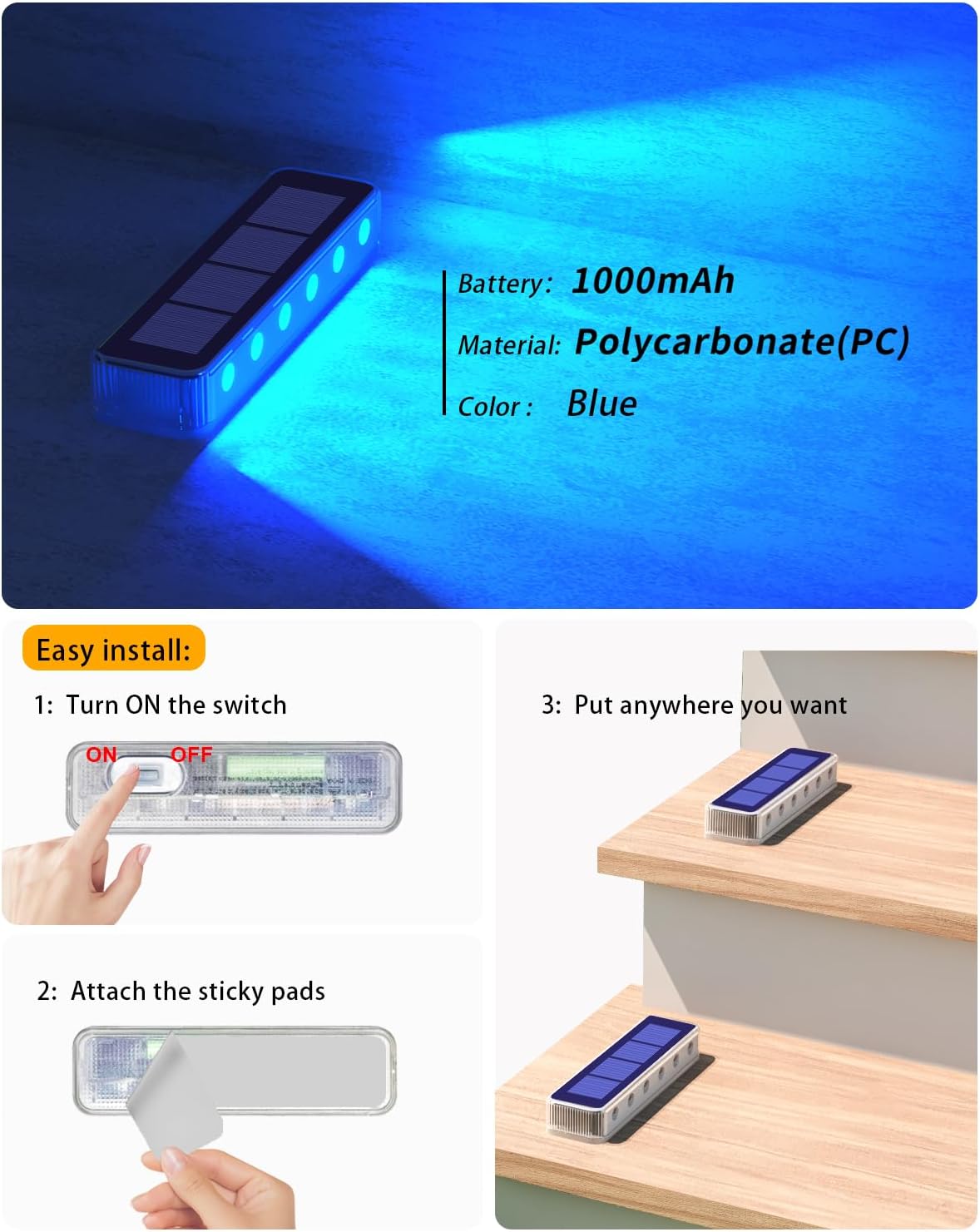 Outdoor Solar Deck Lights LED  - đánh giá và giá Deck Step Light