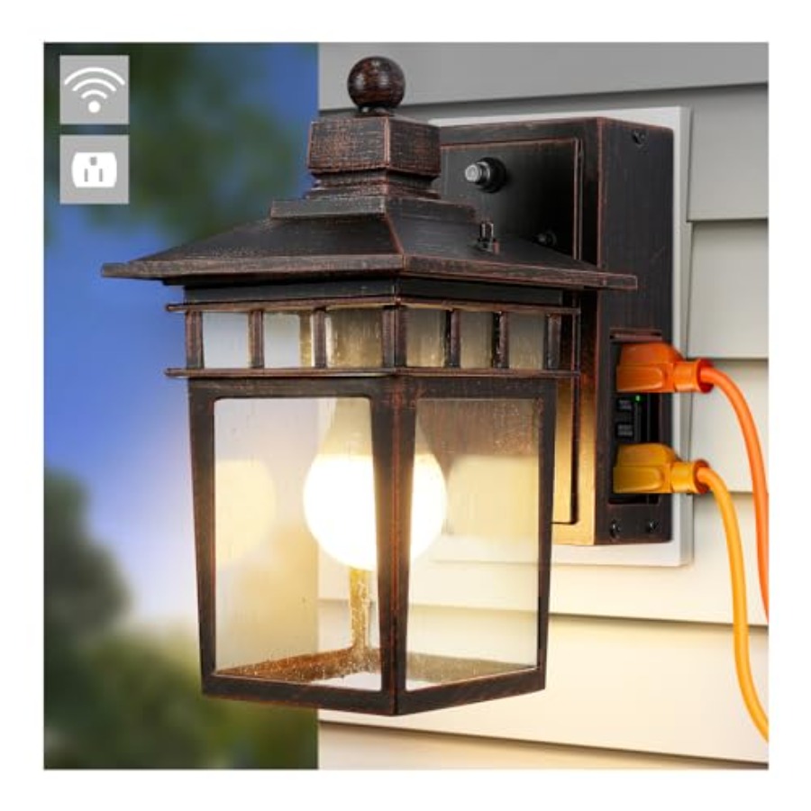Outdoor Light with GFCI Outlet - đánh giá và giá Outdoor Lighting With Outlet