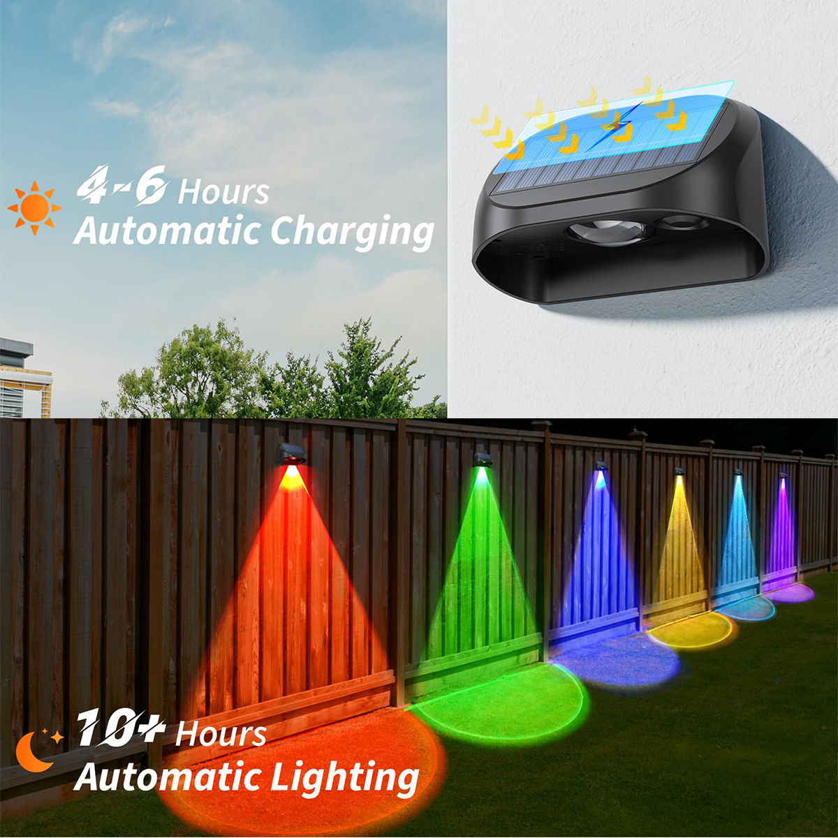 Solar Wall Lamp Solar Fence Li - đánh giá và giá Outdoor Lighting For Fence