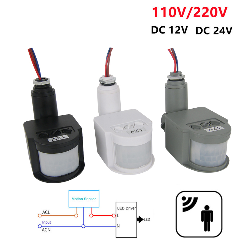 12V Motion Sensor 220V/110V PI - đánh giá và giá Outdoor Lighting With Outlet
