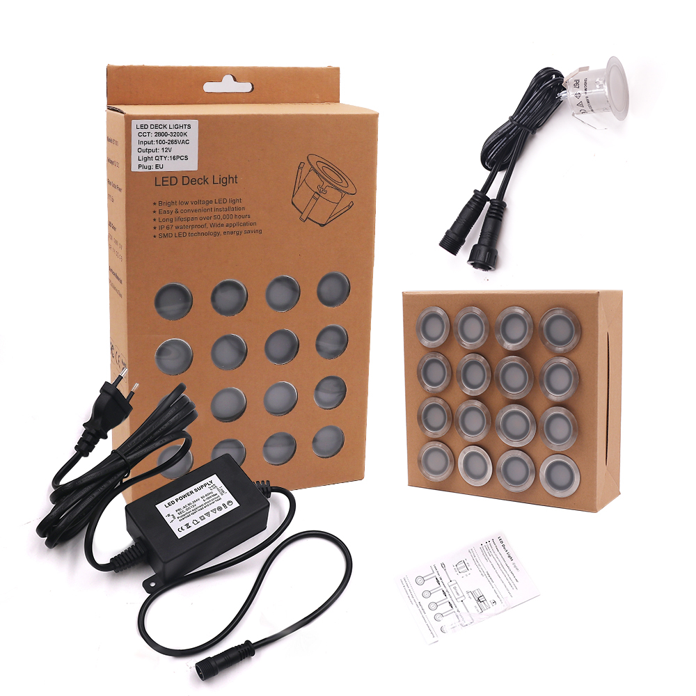 DC12V RGB LED Sàn Tàu Đèn IP67 - đánh giá và giá Deck Step Light