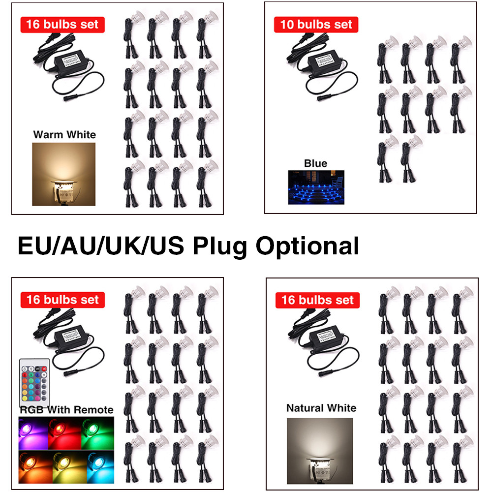 DC12V RGB LED Sàn Tàu Đèn IP67 - đánh giá và giá Deck Step Light