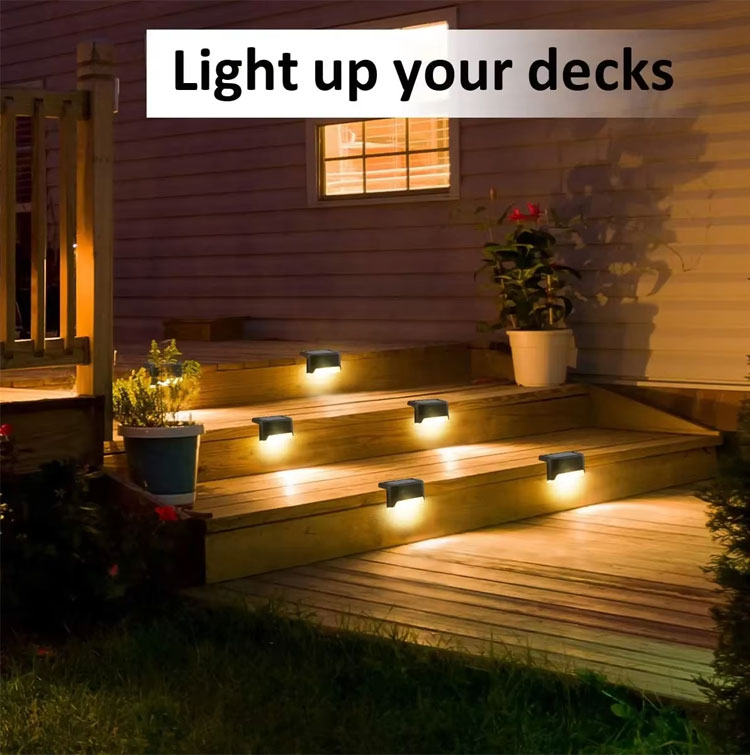 Waterproof Solar-powered Fence - đánh giá và giá Deck Step Light