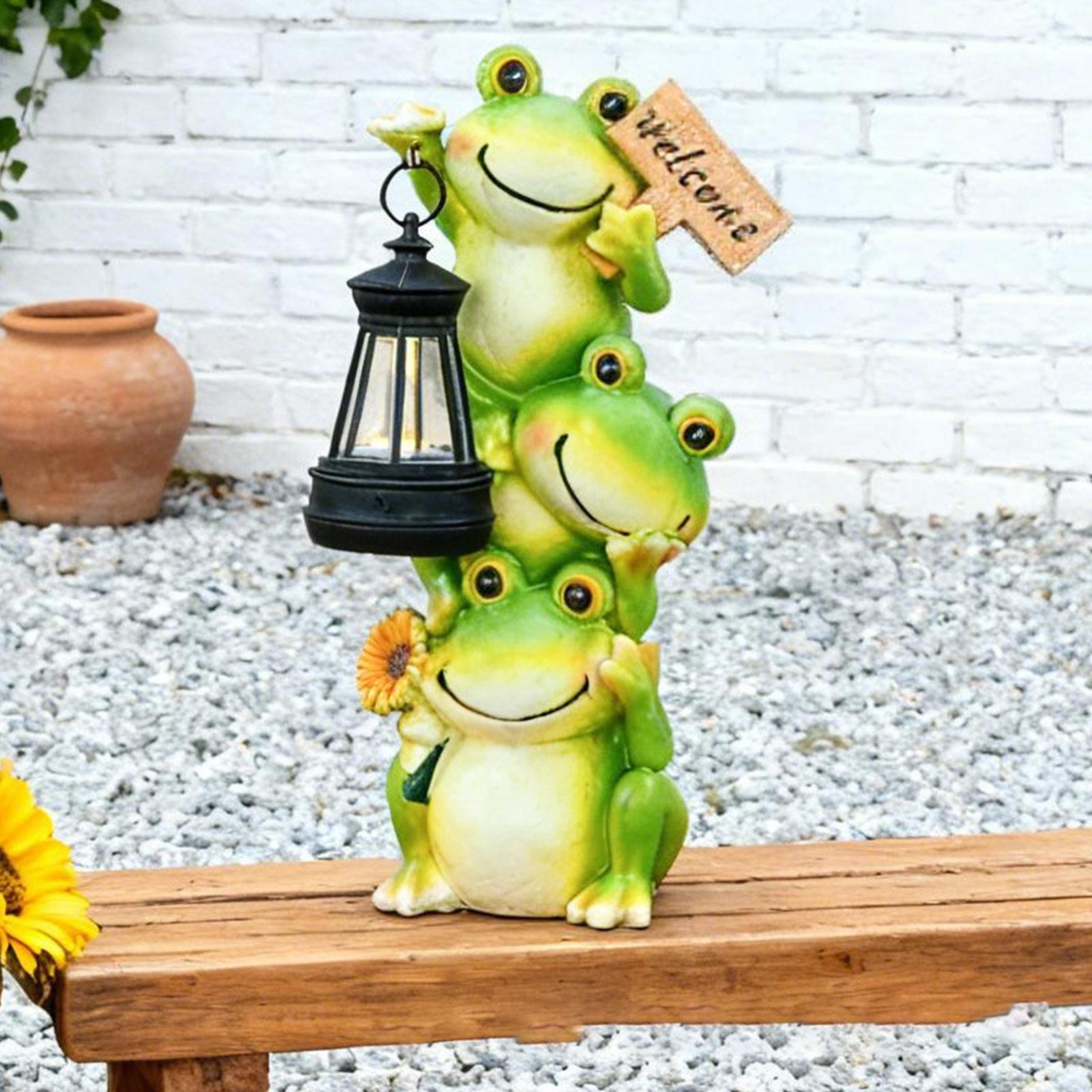Solar Garden Light Frog Statue - đánh giá và giá Solar Path Light