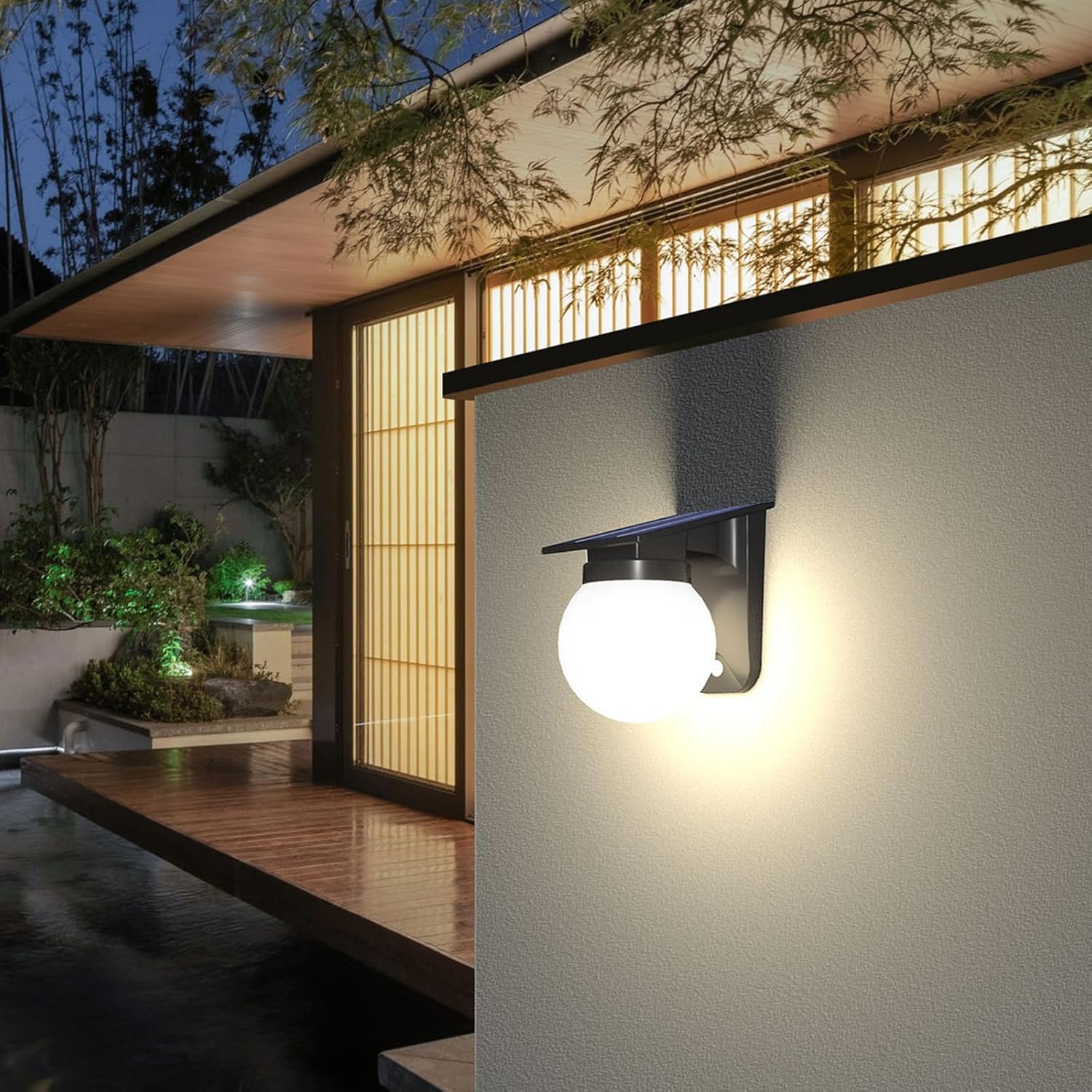 Solar Sphere Wall Lights Outdo - đánh giá và giá Outdoor Lighting With Outlet
