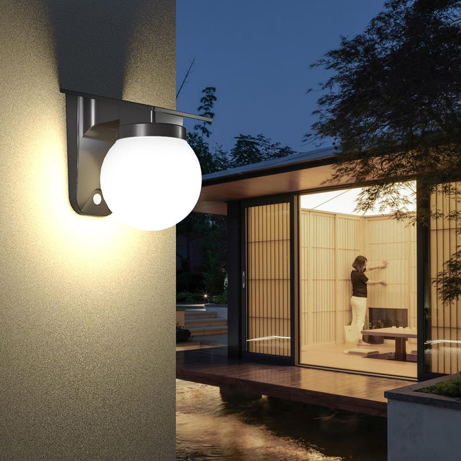 Solar Sphere Wall Lights Outdo - đánh giá và giá Outdoor Lighting With Outlet