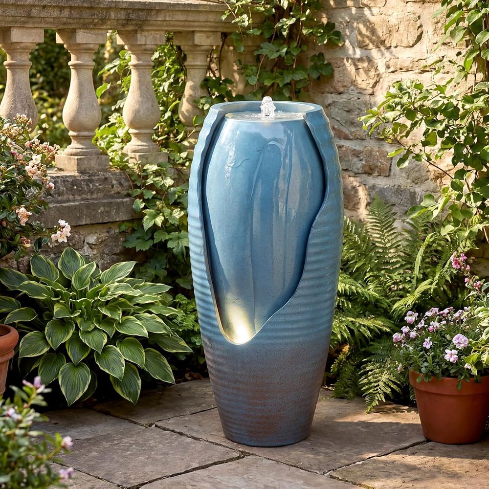 Vintage Blue Cracked Jar Outdo - đánh giá và giá Outdoor Lighting Vintage
