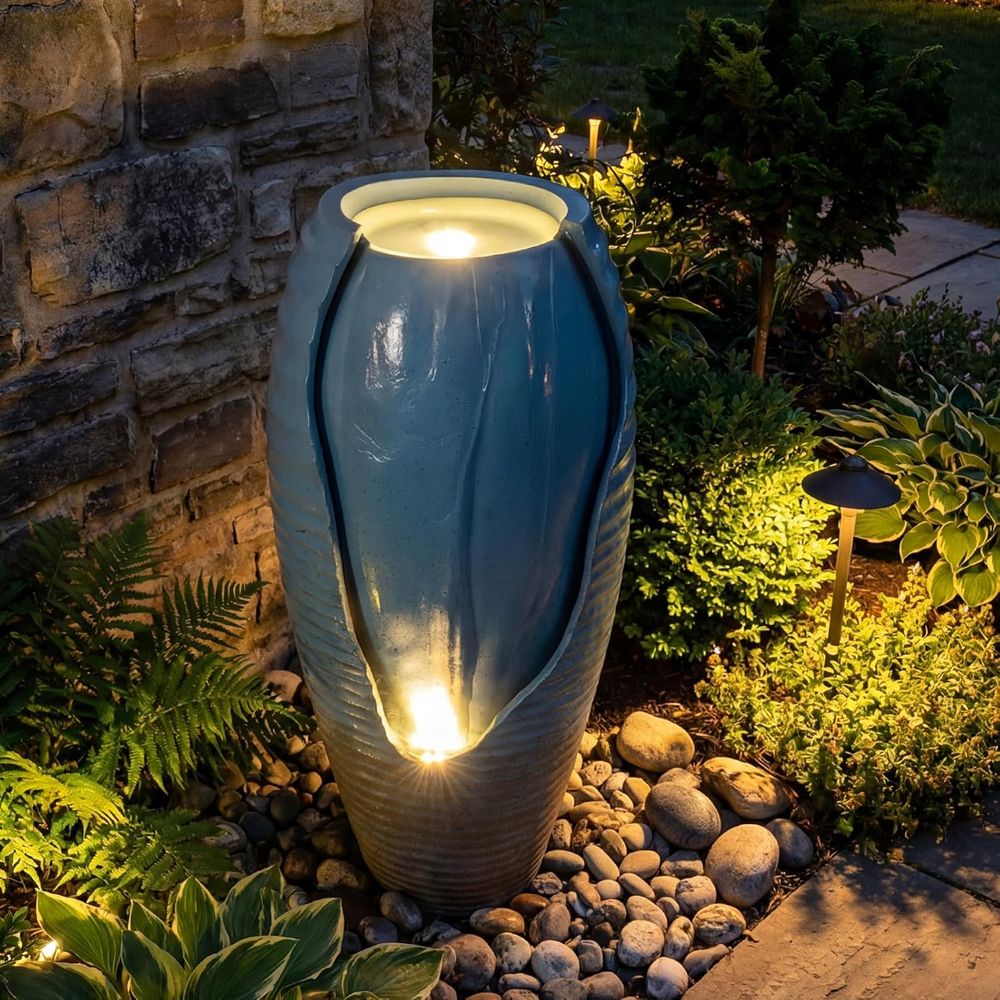 Vintage Blue Cracked Jar Outdo - đánh giá và giá Outdoor Lighting Vintage