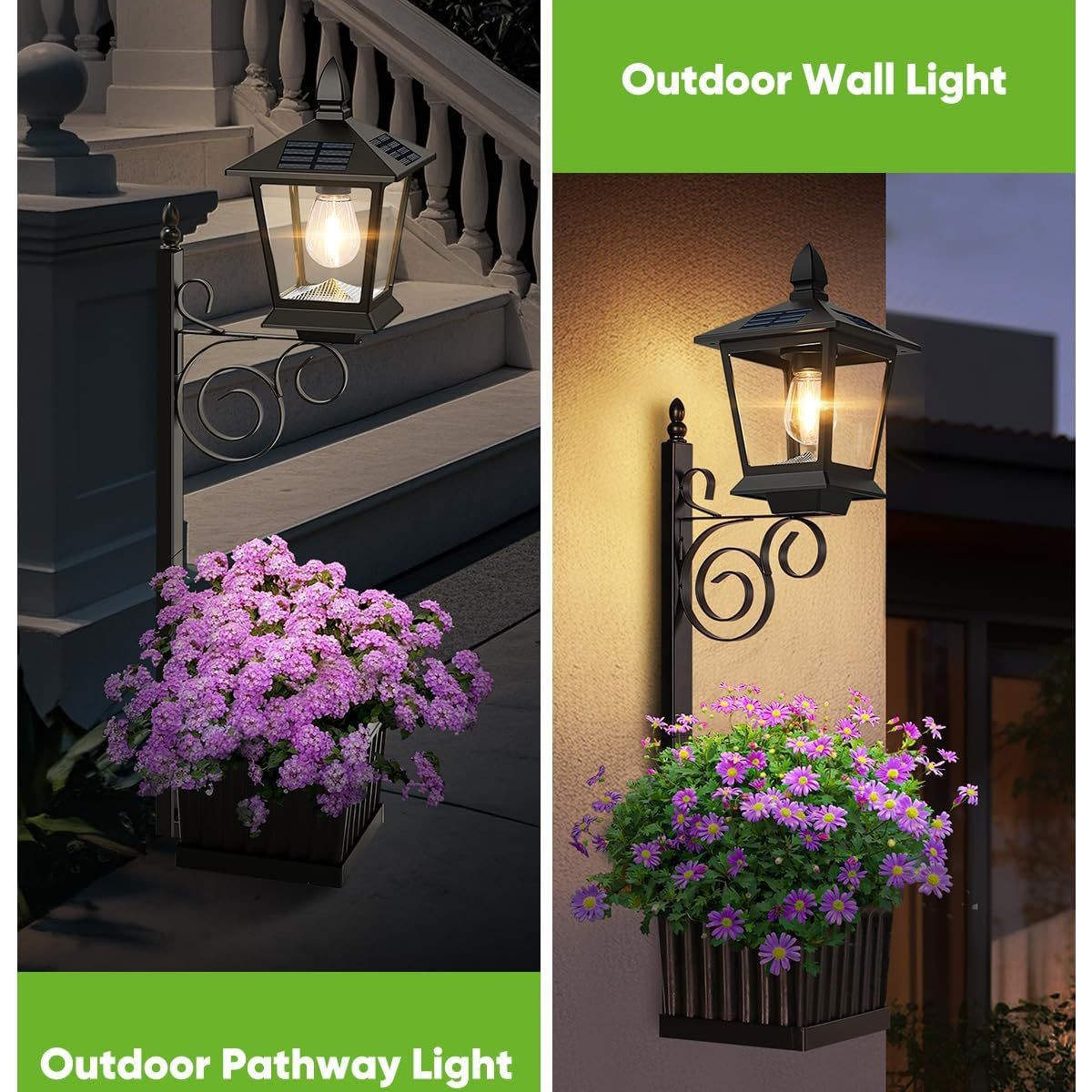 2 in 1 Solar Planter Lamp Wate - đánh giá và giá Outdoor Lighting Decoration