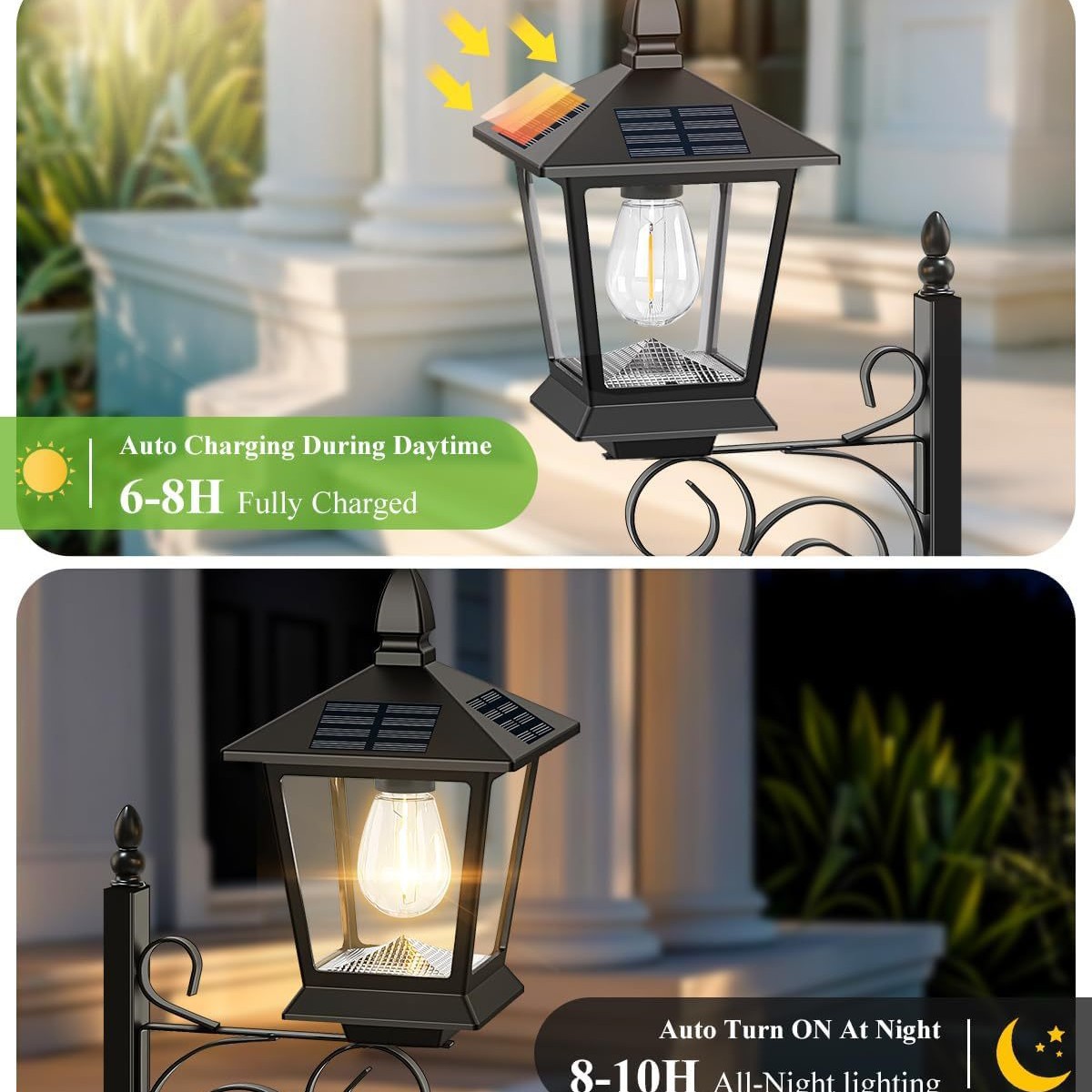 2 in 1 Solar Planter Lamp Wate - đánh giá và giá Outdoor Lighting Decoration
