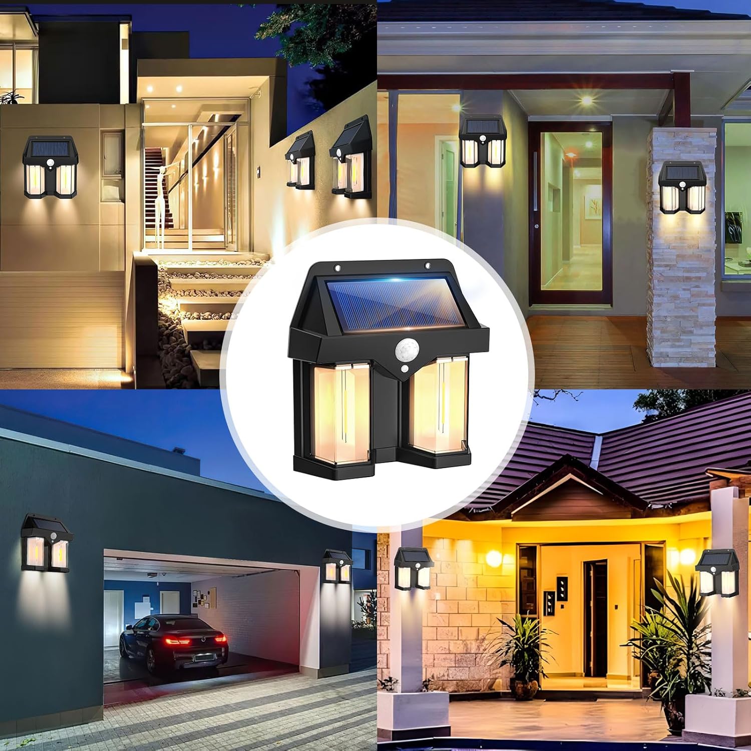 Solar Powered Wall Light Vinta - đánh giá và giá Outdoor Lighting With Outlet
