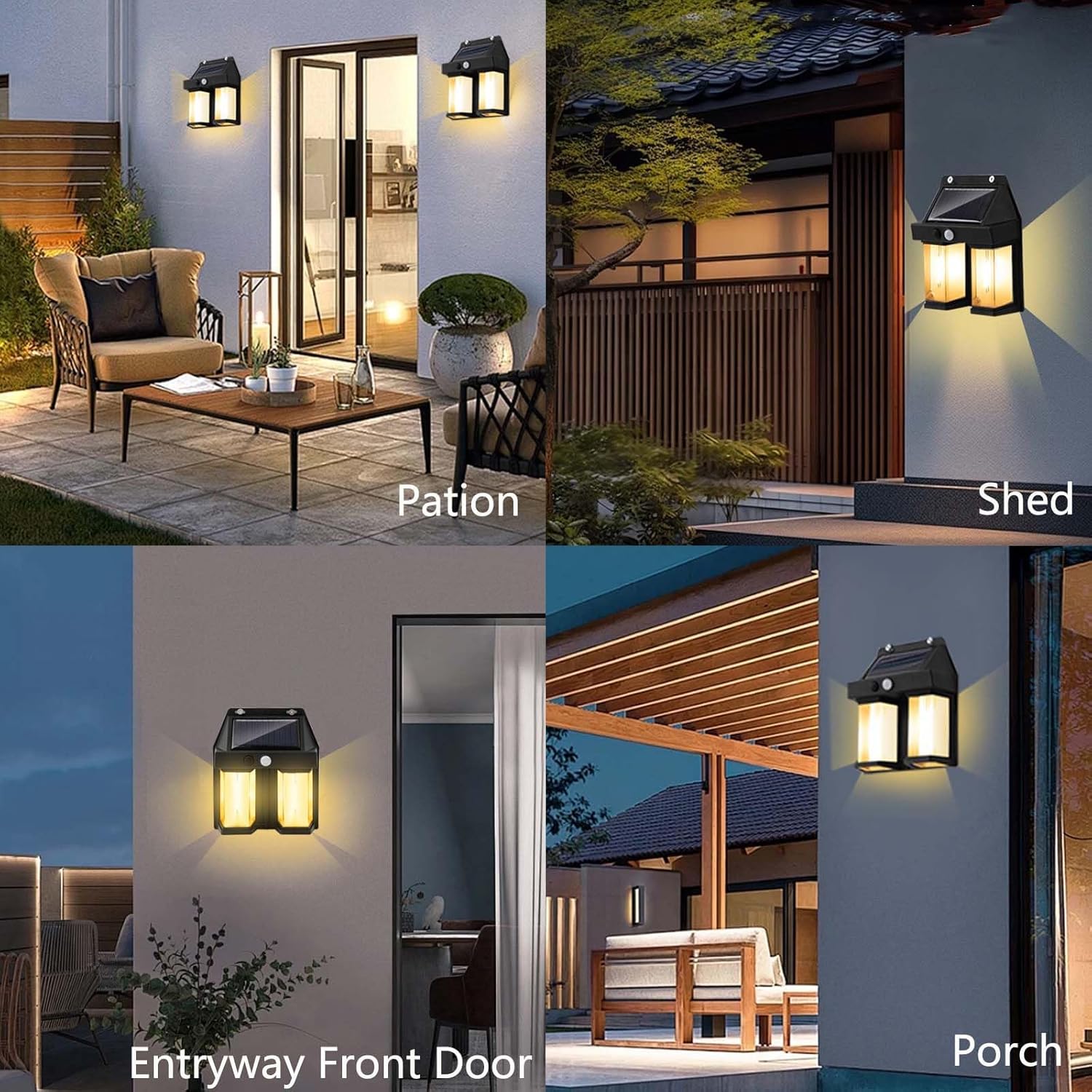Solar Powered Wall Light Vinta - đánh giá và giá Outdoor Lighting With Outlet