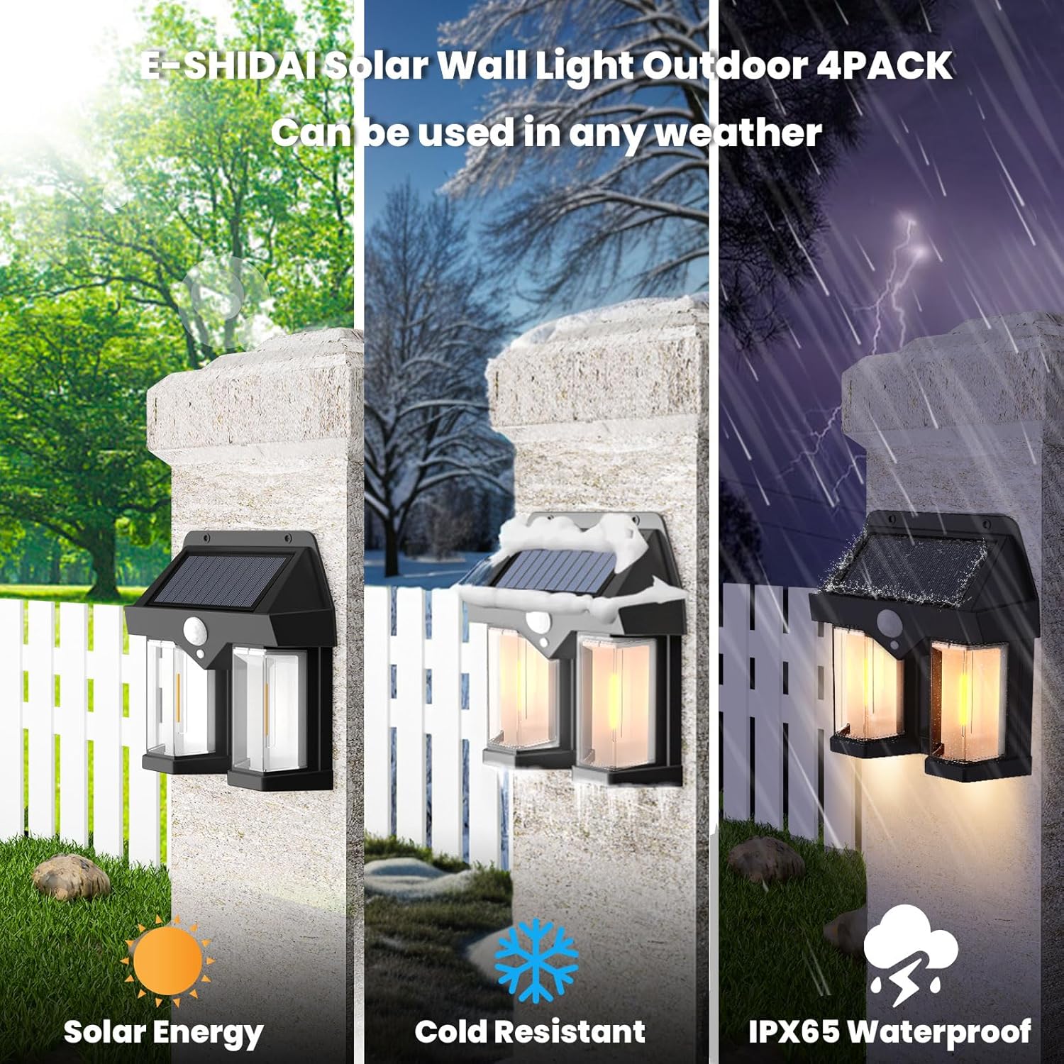 Solar Powered Wall Light Vinta - đánh giá và giá Outdoor Lighting With Outlet