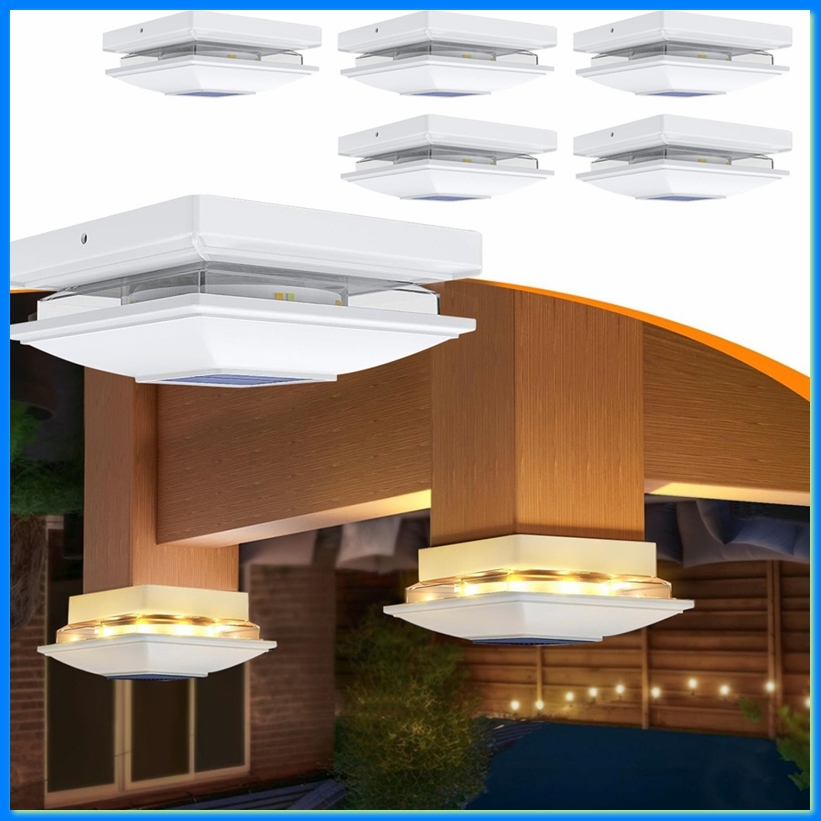 4 Pack Solar Post Cap Lights O - đánh giá và giá Outdoor Lighting For Fence