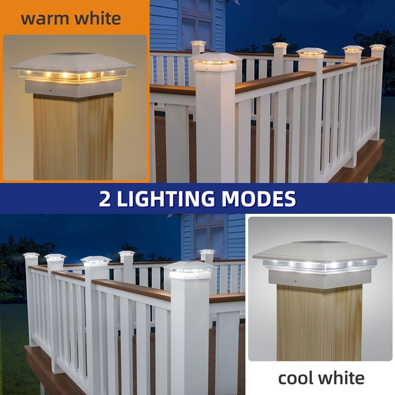 4 Pack Solar Post Cap Lights O - đánh giá và giá Outdoor Lighting For Fence