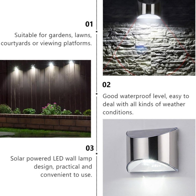 2Pcs Solar Garden Light Stainl - đánh giá và giá Outdoor Lighting Experts