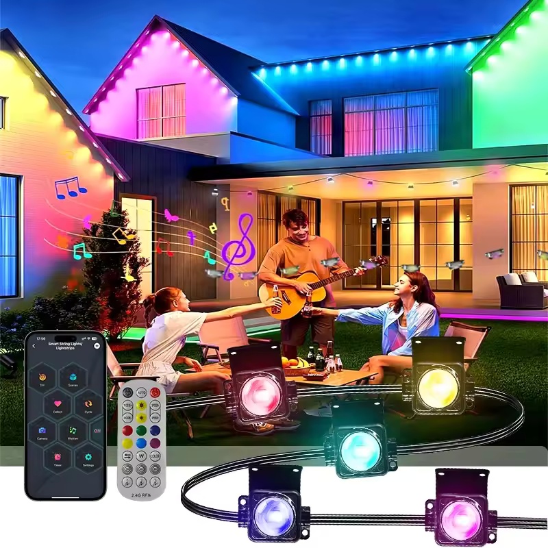 300FT Permanent Outdoor Lights - đánh giá và giá Outdoor Lighting Under Eaves