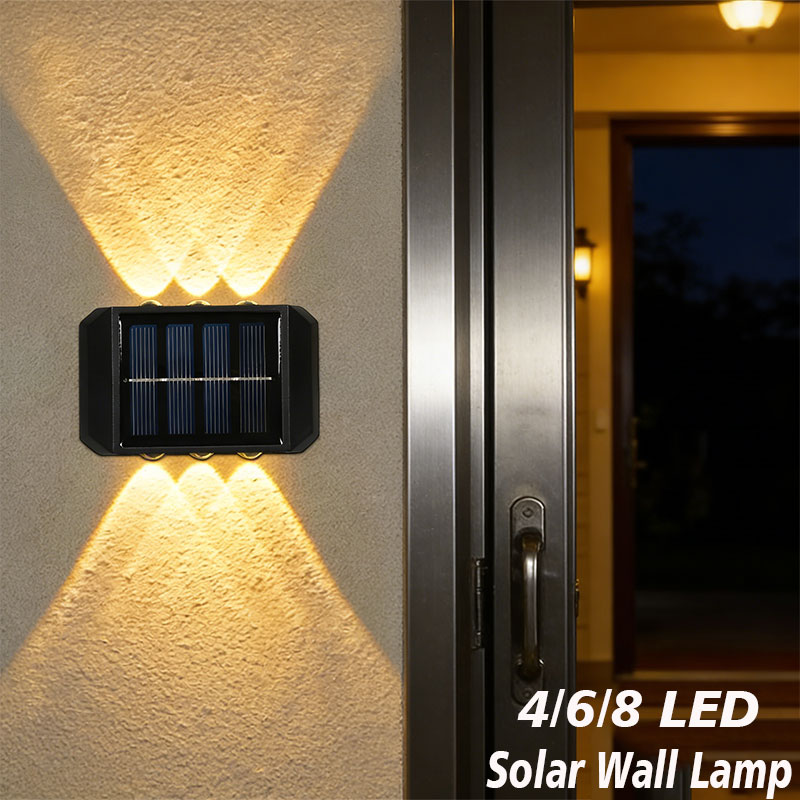 4/6/8 LED Solar Outdoor Light  - đánh giá và giá Outdoor Lighting With Outlet
