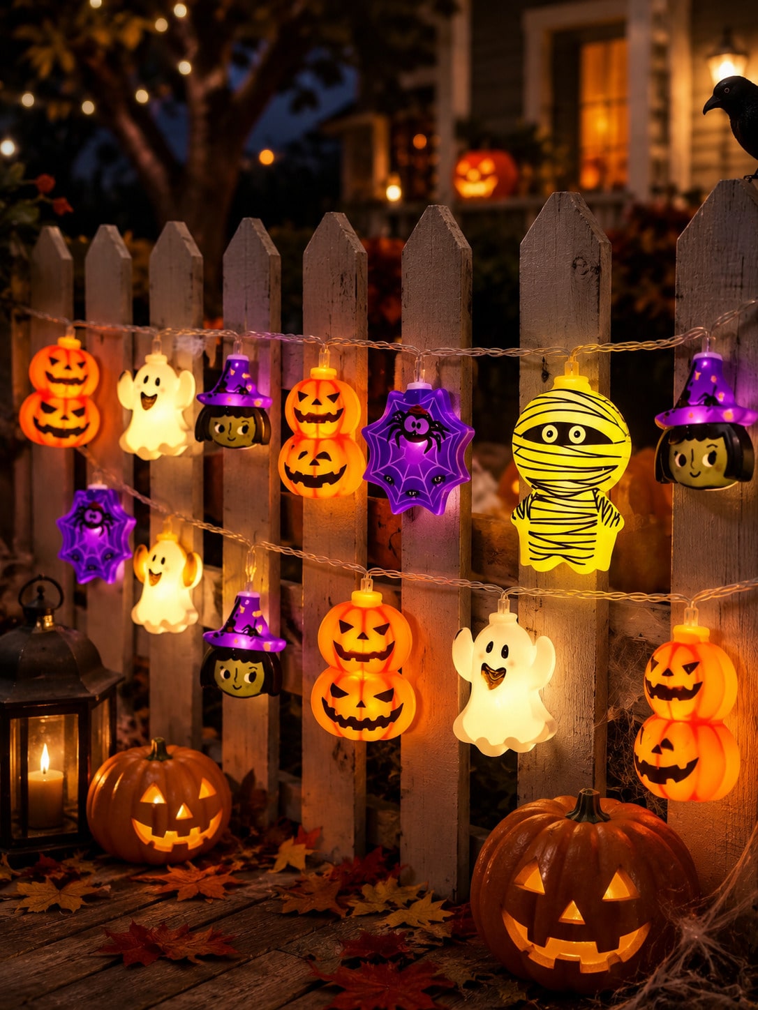 1pc Halloween Decorative Strin - đánh giá và giá Outdoor Lighting Battery Operated