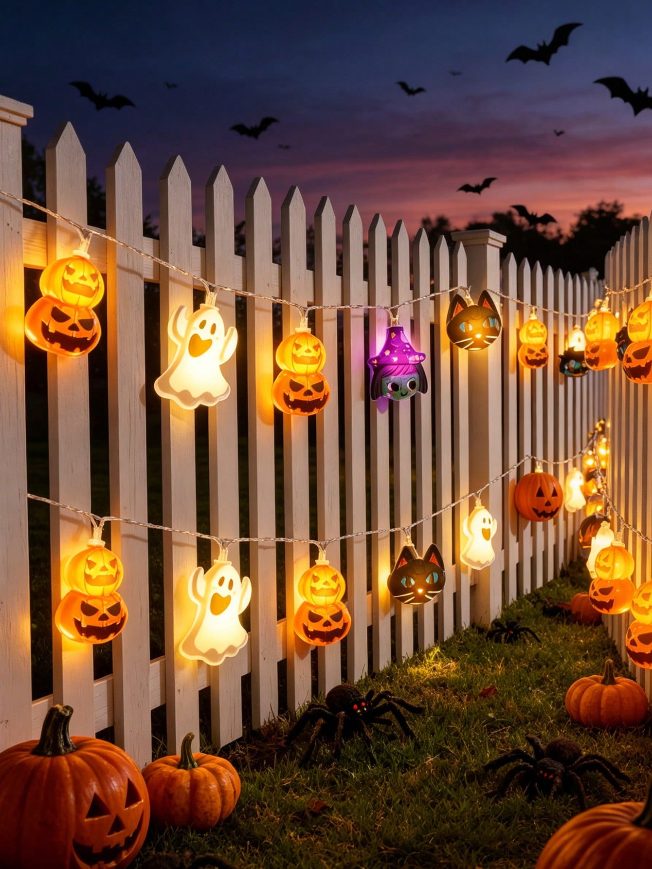1pc Halloween Decorative Strin - đánh giá và giá Outdoor Lighting Battery Operated