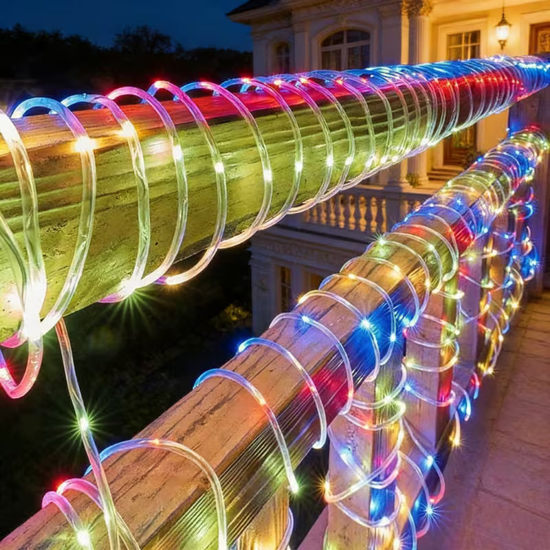 Solar Rope Lights 50/100 LED W - đánh giá và giá Outdoor Lighting For Fence