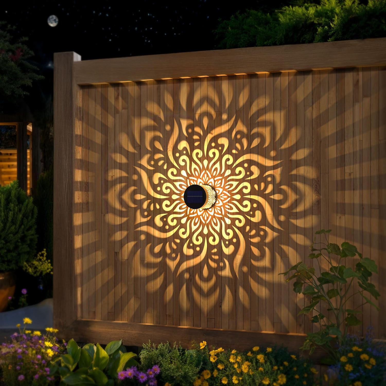2-Pack Solar Garden Lights IP6 - đánh giá và giá Outdoor Lighting For Fence