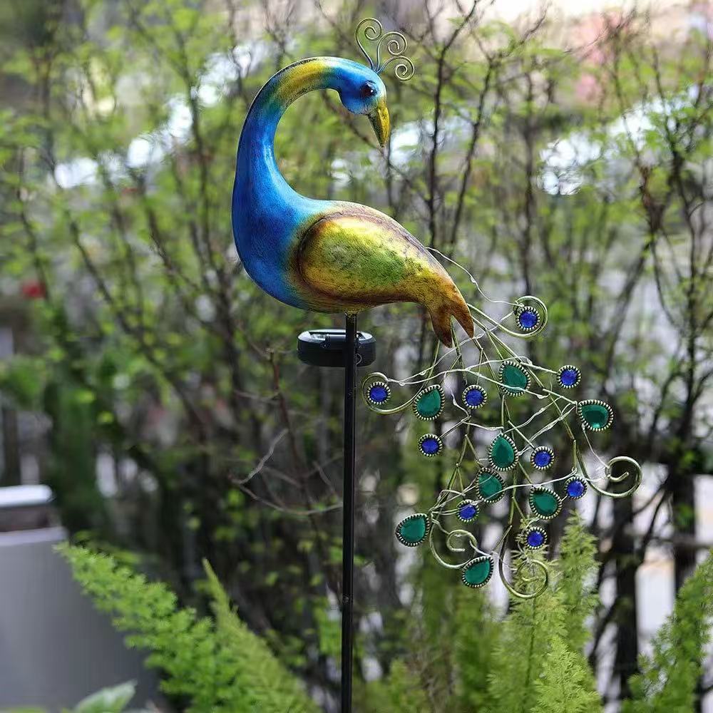 Metal Peacock Solar Stake Ligh - đánh giá và giá Solar Path Light