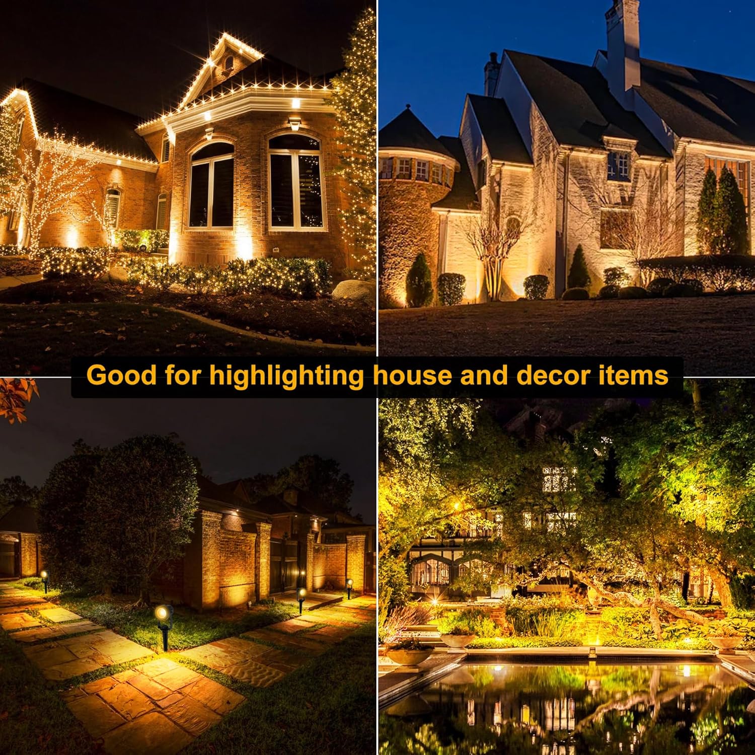 4/6/8LEDS 3000K Outdoor Spotli - đánh giá và giá Outdoor Lighting Low Voltage