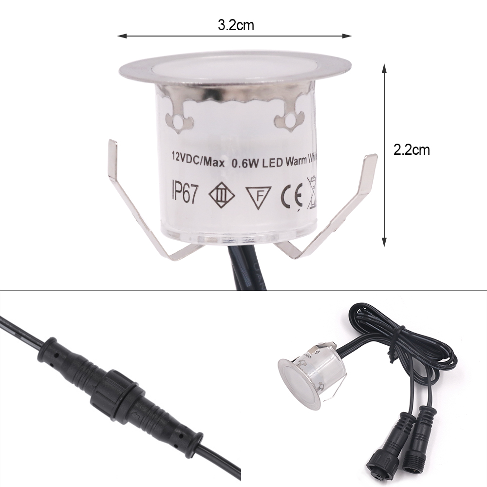 16 Đèn Led Dán 12V Dưới Lòng Đ - đánh giá và giá Deck Step Light