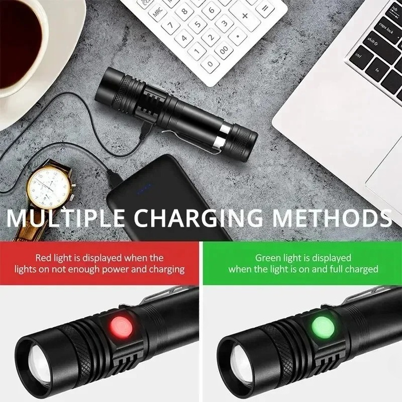 T6 LED Rechargeable Flashlight - đánh giá và giá Outdoor Lighting Nearby