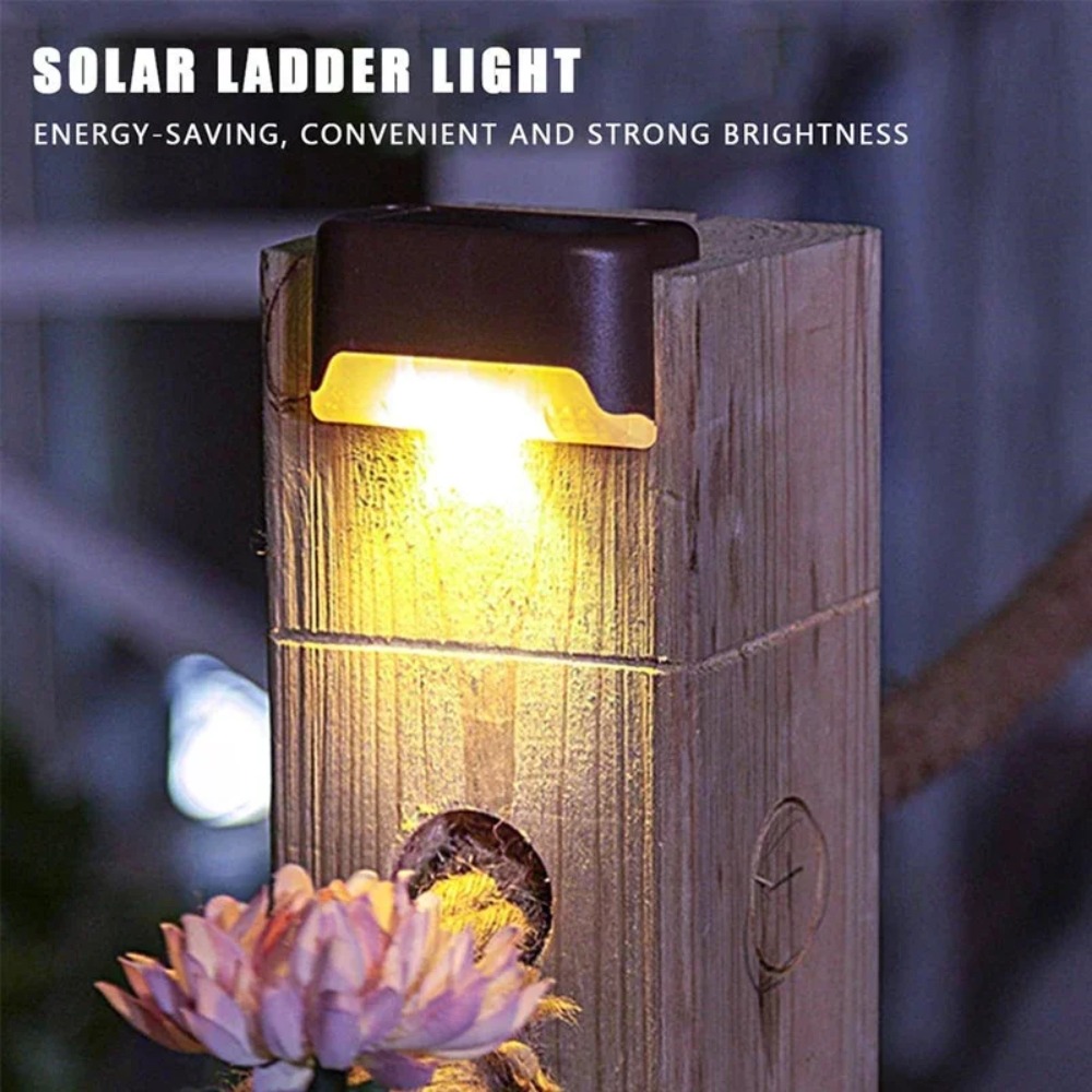 Warm/White LED Solar Step Lamp - đánh giá và giá Outdoor Lighting For Fence