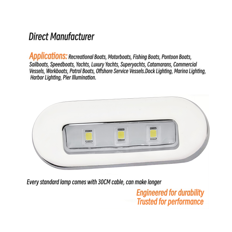 3W LED Courtesy Light 12V 24V  - đánh giá và giá Deck Step Light