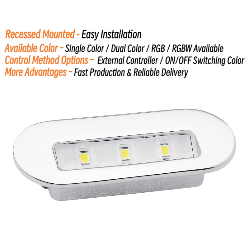 3W LED Courtesy Light 12V 24V  - đánh giá và giá Deck Step Light