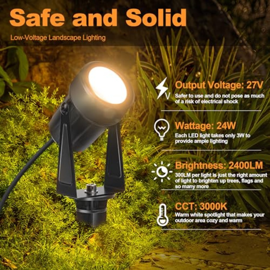 85.3FT LED Outdoor Landscape S - đánh giá và giá Outdoor Lighting Low Voltage
