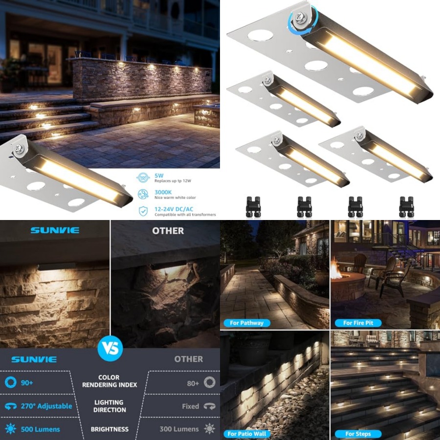 7 Inch Hardscape Lighting 5W L - đánh giá và giá Outdoor Lighting Low Voltage